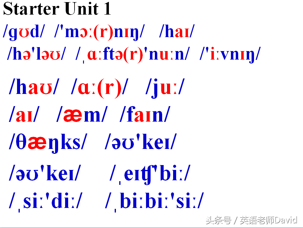 初一英语重点什么？当然是音标，七年级上册Unit1英语单词音标MP3
