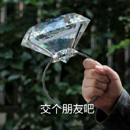 呐，你要的大钻戒