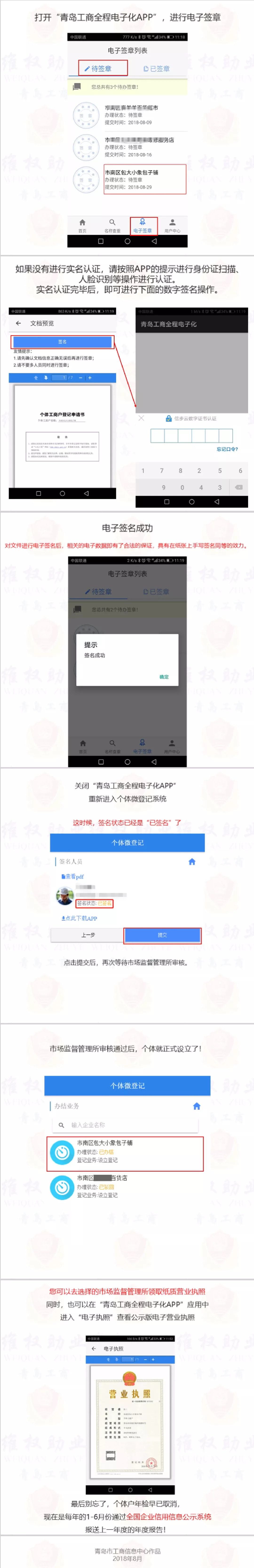 超方便！足不出户办理个体工商户营业执照！一张图带你看懂操作流程