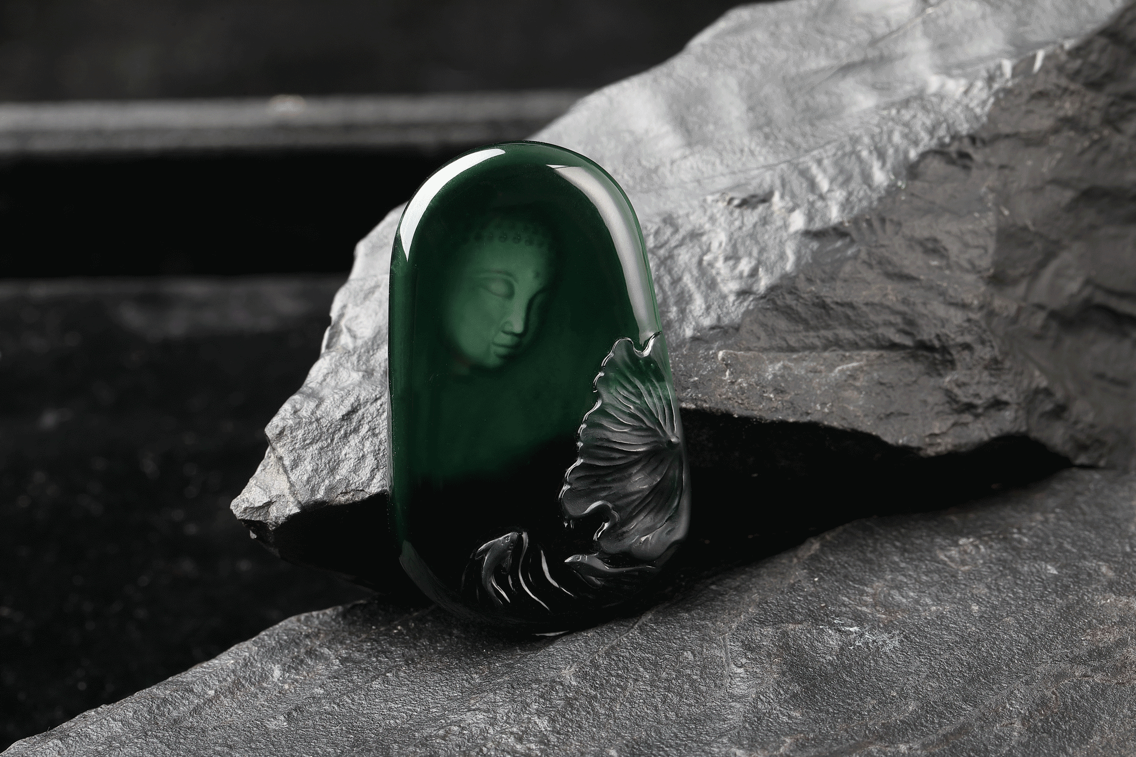 缅甸公盘之极品翡翠墨翠|美料成器 · 墨耕云烟