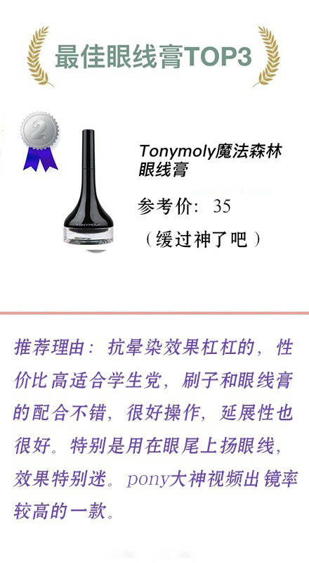 性價比超高的眼線液、眼線膠、眼線膏