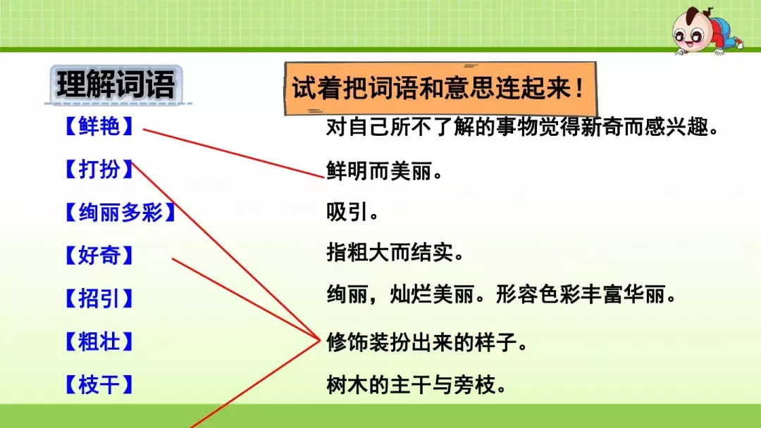 部编版三年级上册第1课《大青树下的小学》预习课件+趣味练习题