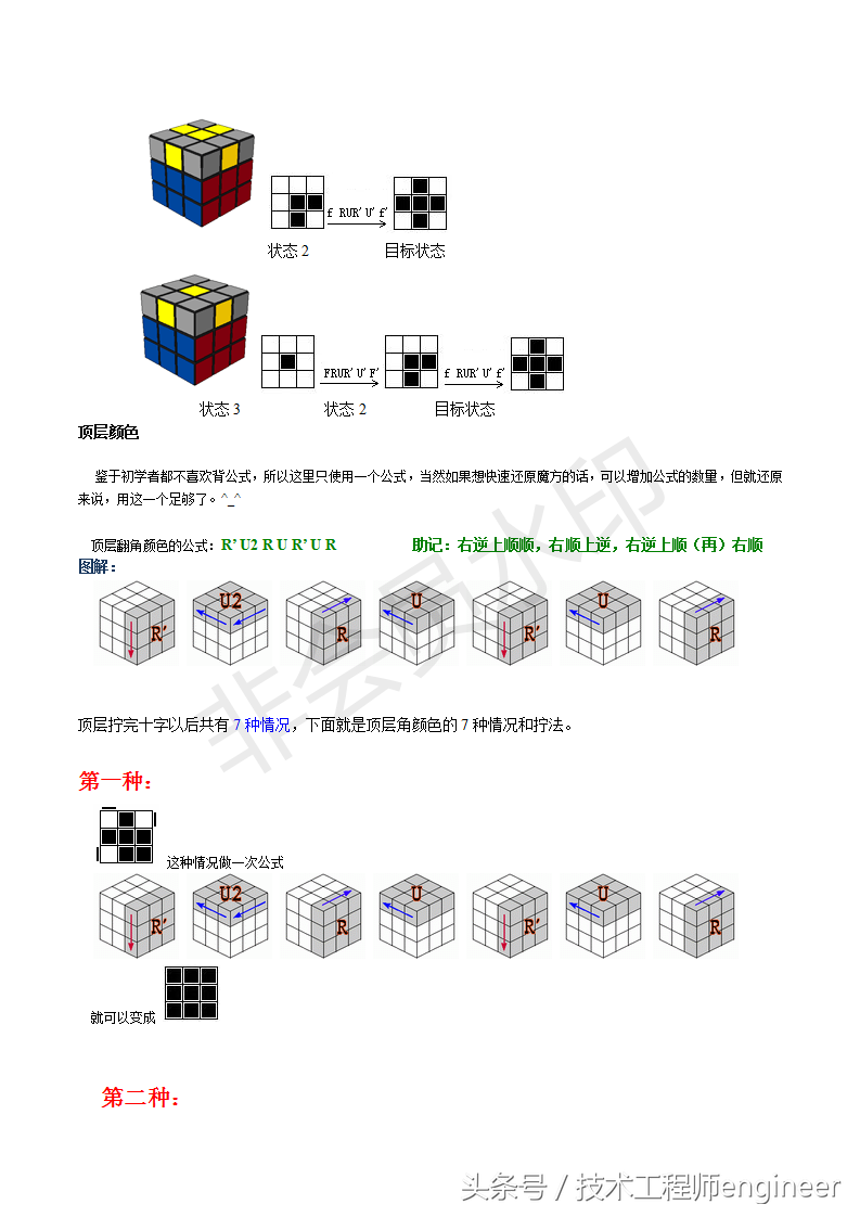 九阶魔方还原公式图解图片