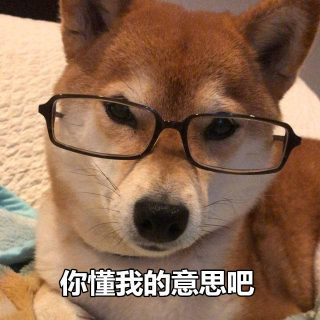 柴犬表情包：来个热吻吗宝贝