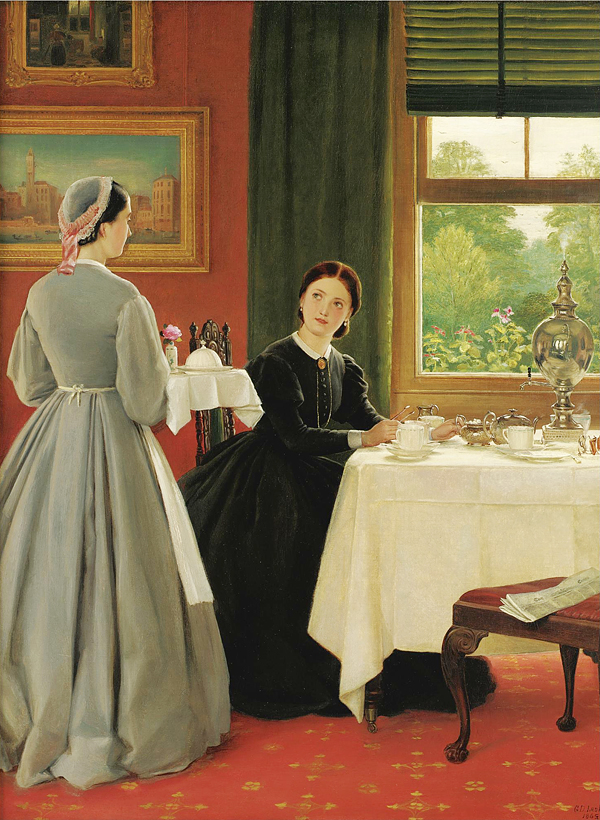 油画里的"女主人与仆人们",太漂亮了