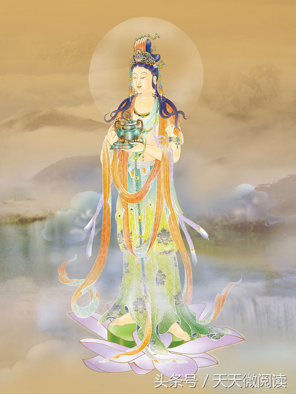 中国古代三十三张观音圣像图，见者一生平安