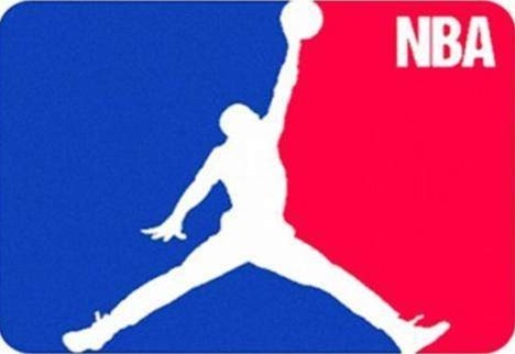 为什么nba选用乔丹logo(当NBA的logo换成他们！飞人乔丹辨识度高，尼克杨3分不中最经典)