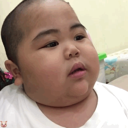 印尼小胖tantan动态表情包30张:大家晚安,宝宝要睡了