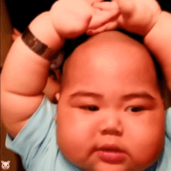 印尼小胖tantan动态表情包30张:大家晚安,宝宝要睡了
