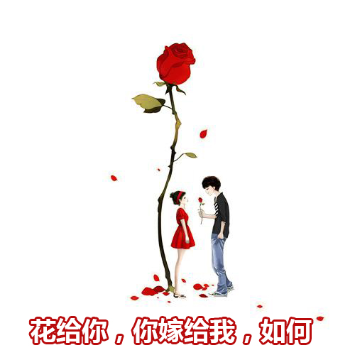 男生求婚表情包：我叫你一声媳妇，你敢答应吗