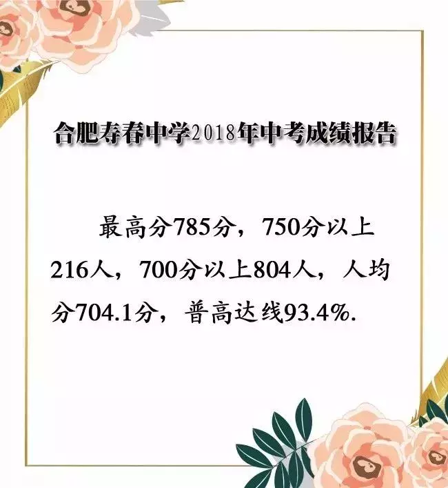 2018年合肥23所中学中考喜报汇总！有没有你想去的学校？