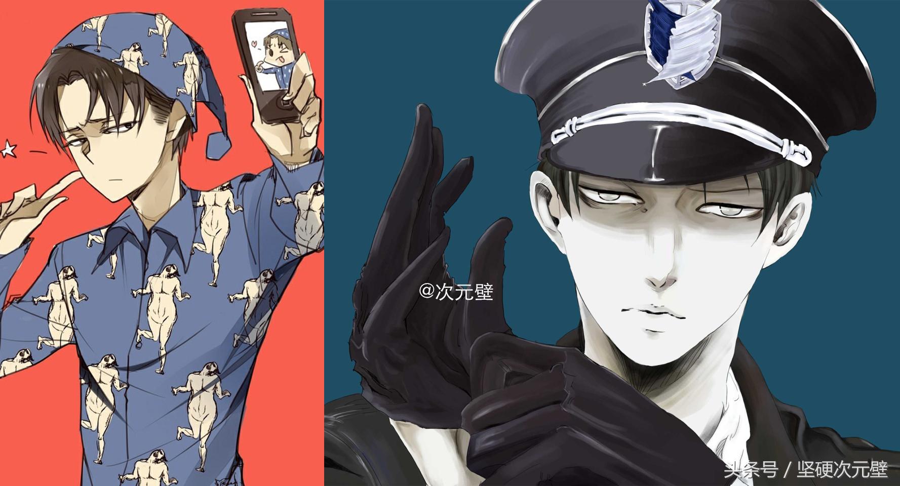 还因为他颜值超高,虽然死鱼眼但却给人另类的帅气,作者谏山创