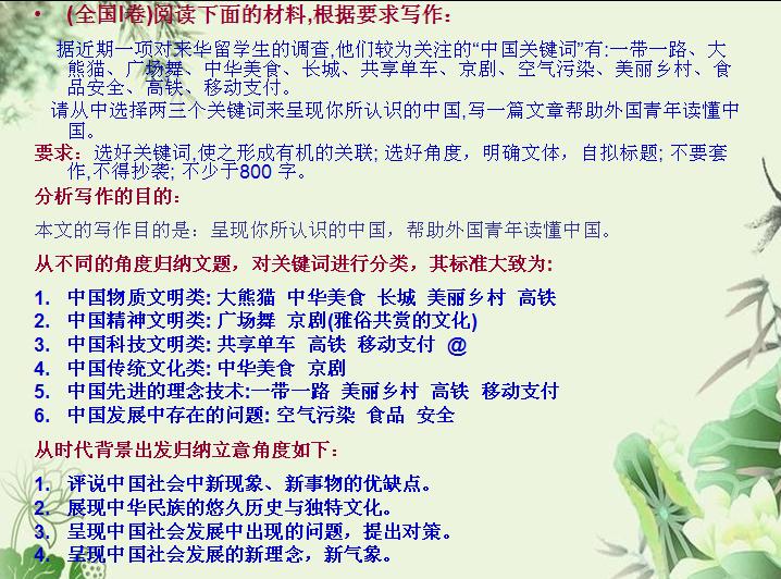 高考作文命题方向新解析