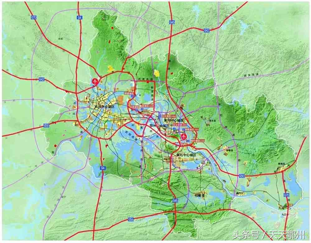 图解：湖北鄂州货运机场及配套工程