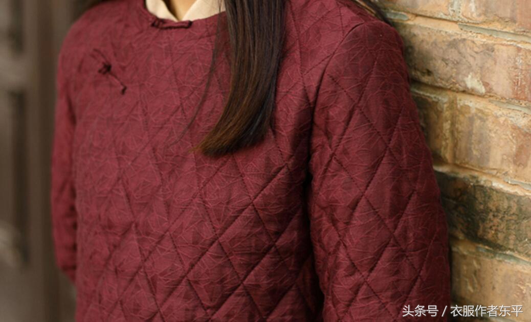 棉麻修身中国风短棉衣，冬天不必穿成球也一样很暖和 附裁剪图