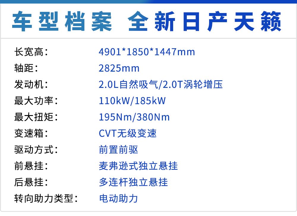 车长近5米，2.0T+CVT，领先试驾全新天籁