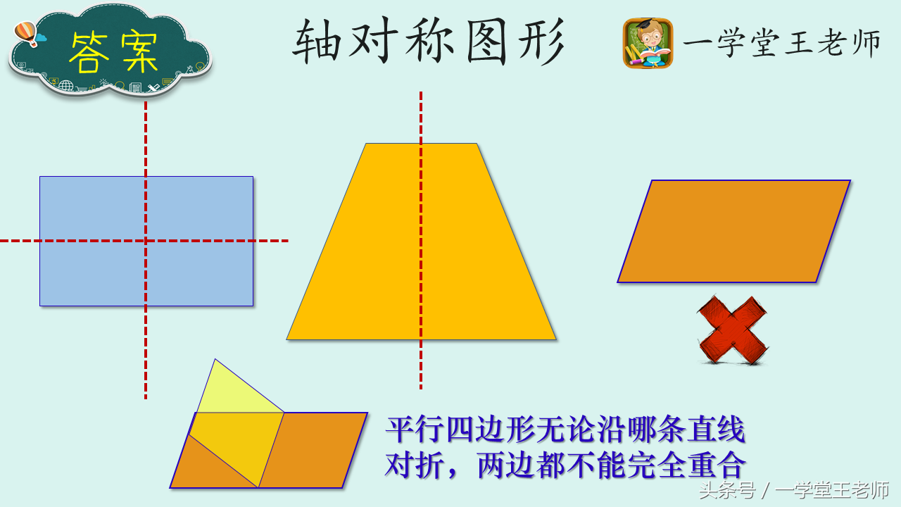 五边形有没有对称轴?轴对称基础认知及拓展练习!