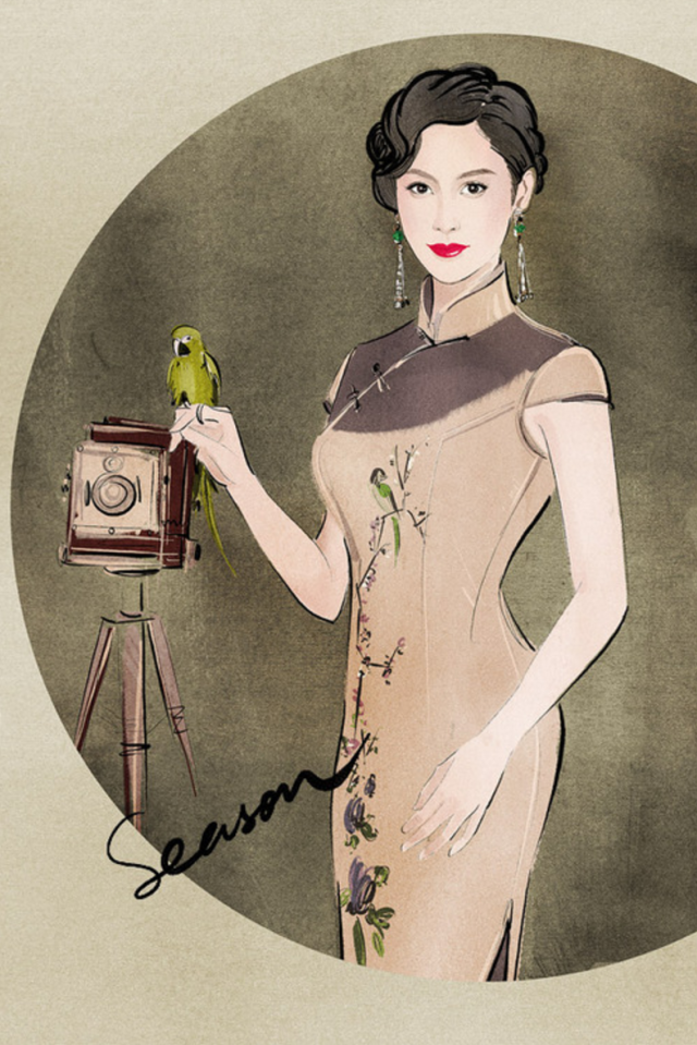 一个网页设计师jjseason的业余爱好，风靡影视圈的时尚插画