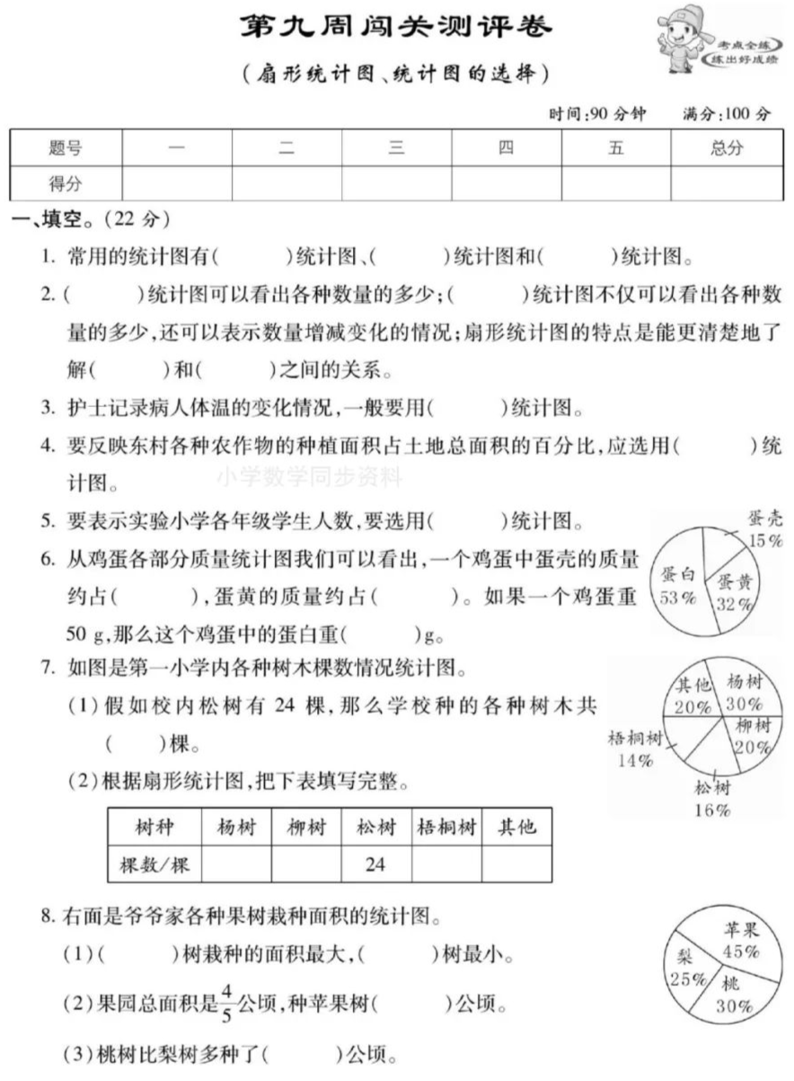 北师大版六年级数学上册扇形统计图绘制方法详解