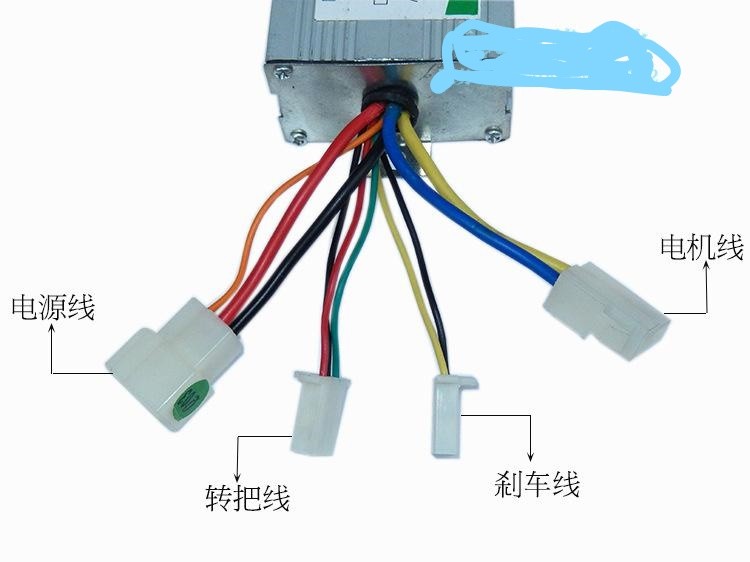 电动车控制器接线法