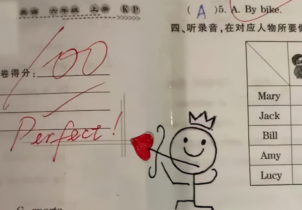 女教师批卷风格“新颖独特”，评语让人眼前一亮，备受学生喜爱