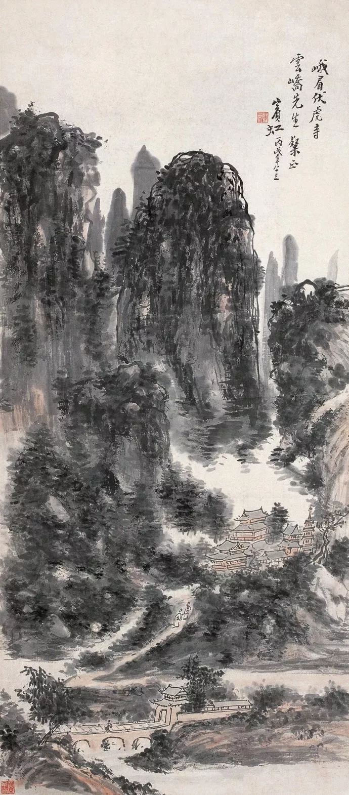 近代山水画家千古第一用墨大师（传统中国画四大家之一）