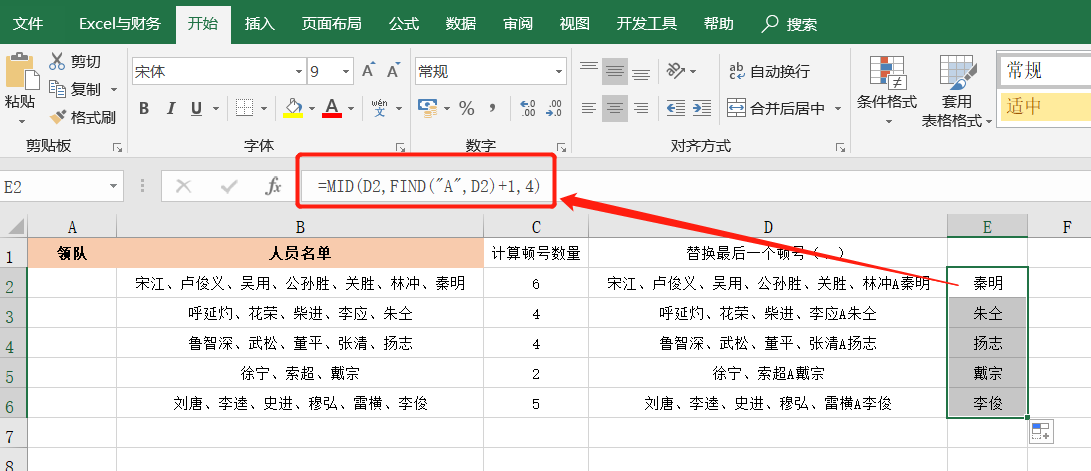 Excel单元格中文本提取，想从哪开始提取就从哪，还是批量提取哟