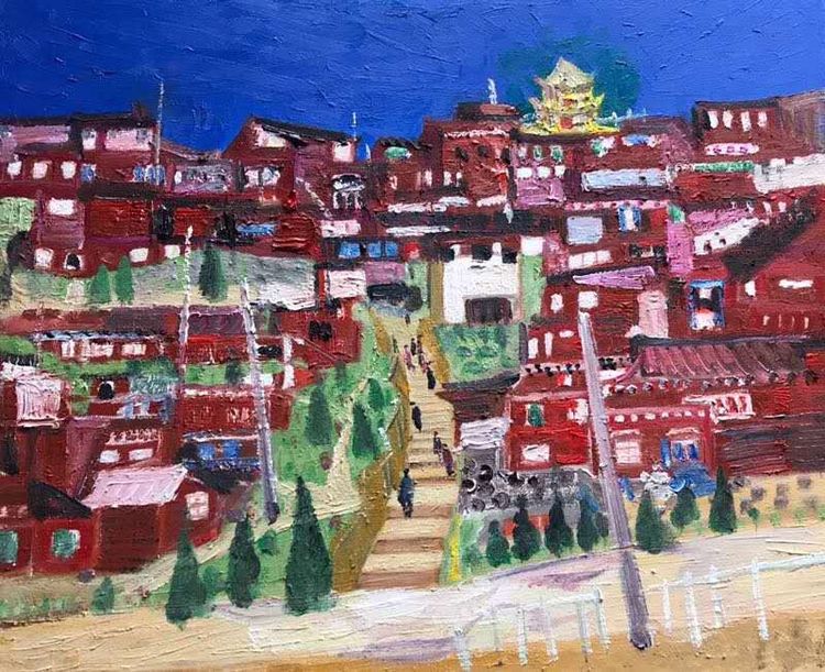 67岁实现儿时梦-常熟老年大学油画班首次开展