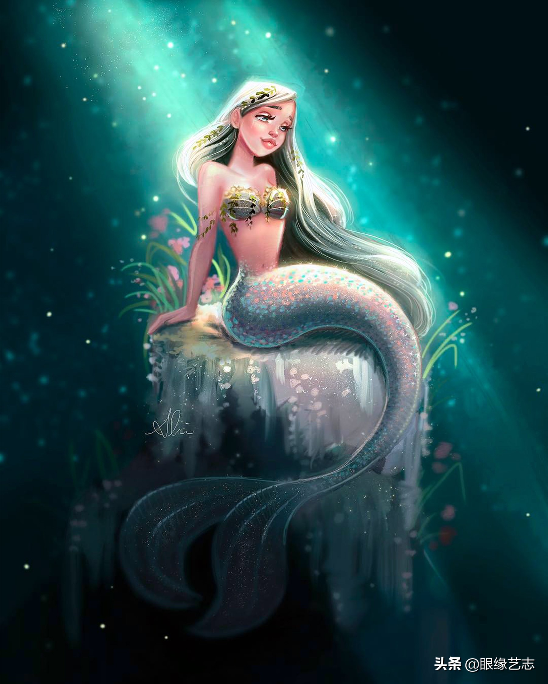 描写卡通人物的句子(美人鱼美在何处) - 火句子