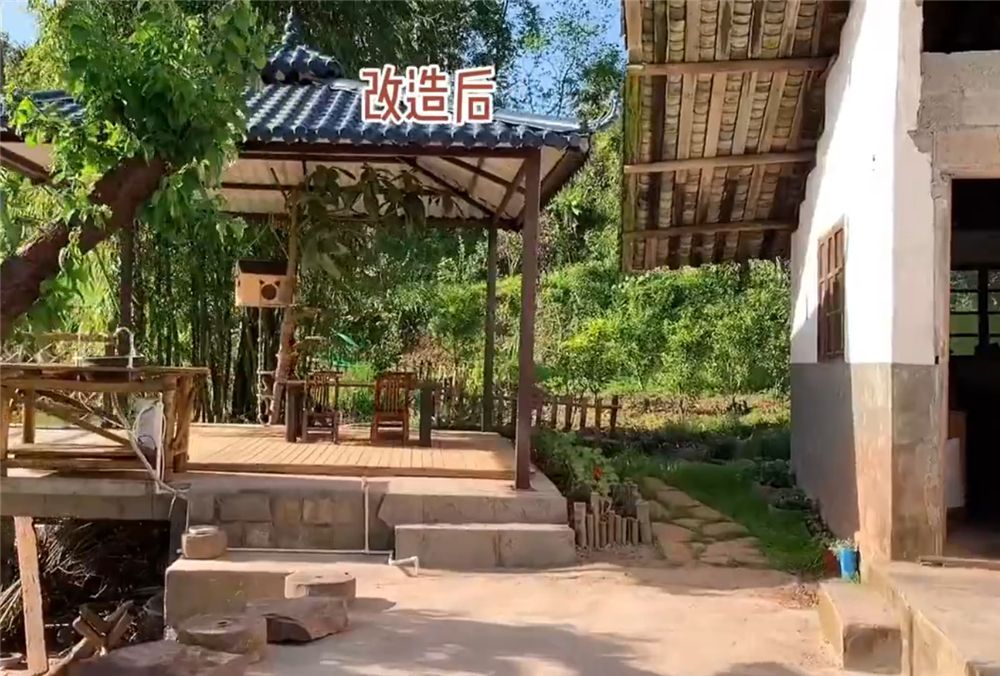 他改造荒废23年的农村小院，将废旧院子变成世外桃园，网友：向往