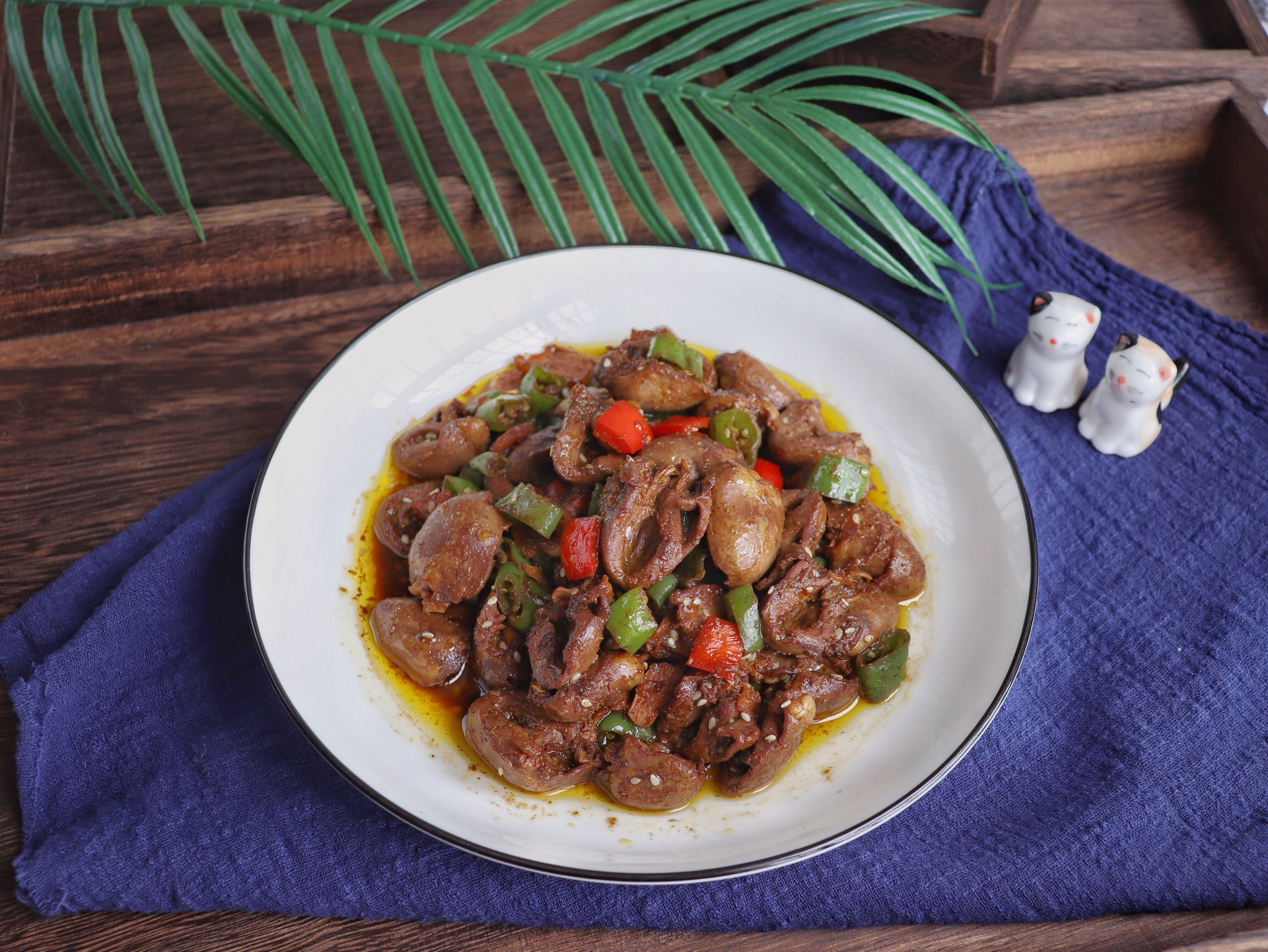 干煸孜然鸡心的做法(鲜香下饭筋道有嚼劲的鸡心做法)