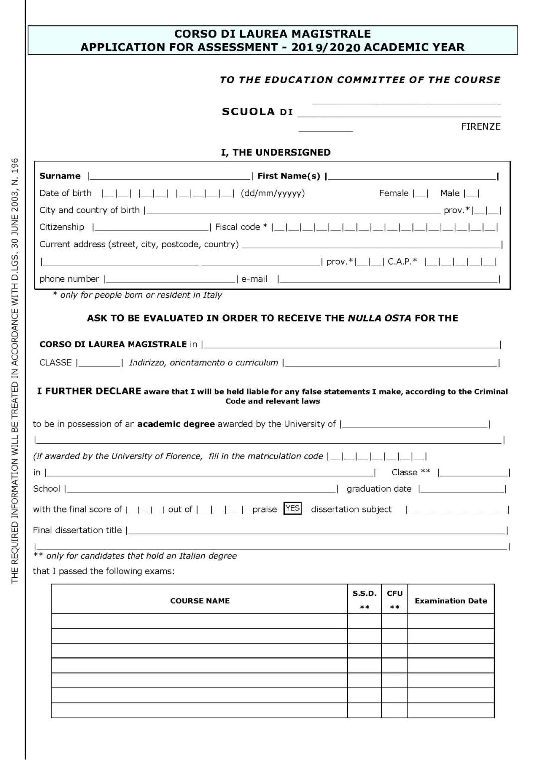 佛罗伦萨大学入学考试&申请攻略——意大利四大经济名校之一
