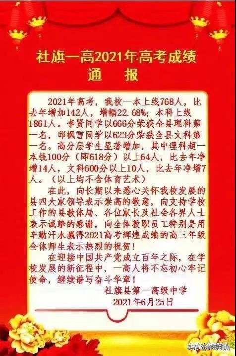 南阳市30所示范高中2021高考喜报