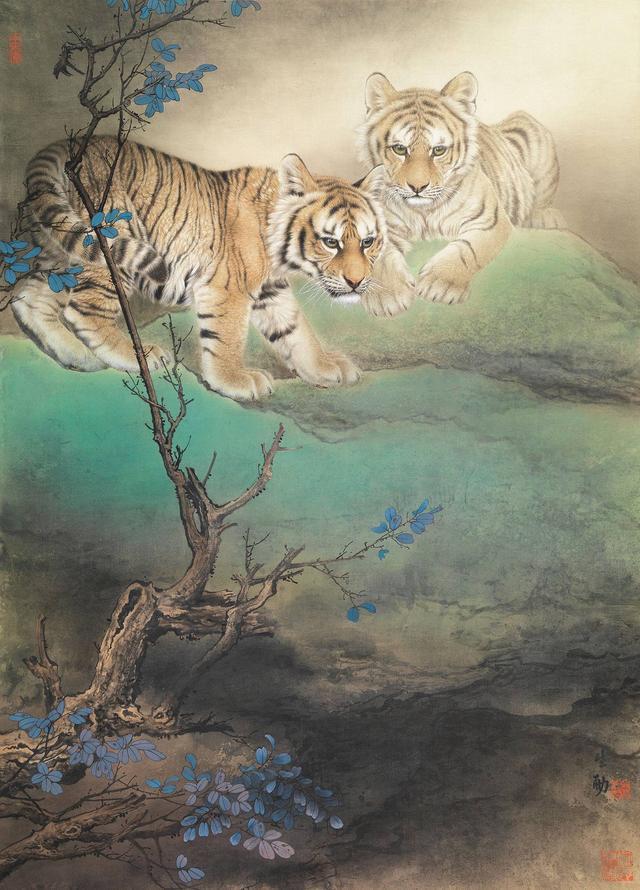 中国现当代十大名家画虎