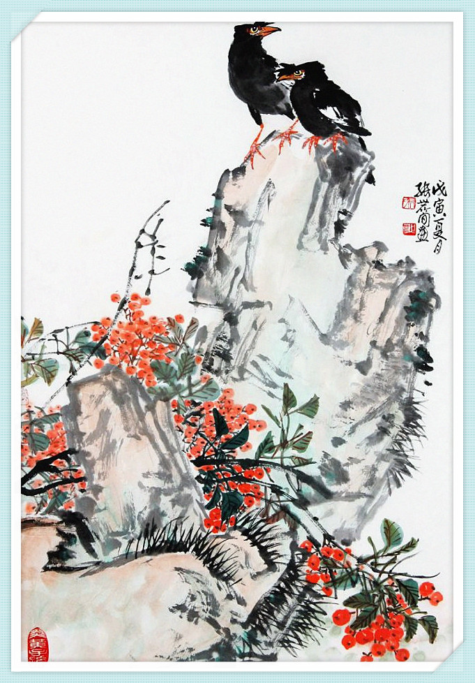 张世简(张世简花鸟画作品欣赏)-我的快乐小窝