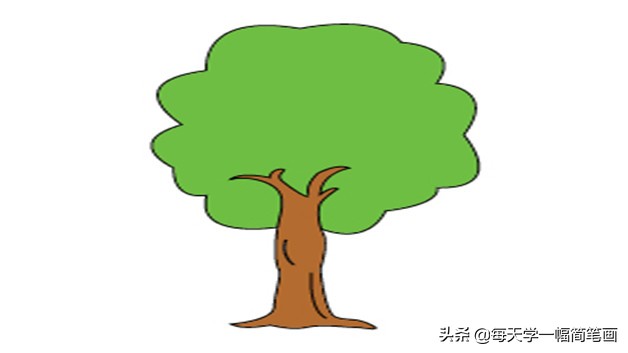 每天学一幅简笔画--树的简单画法