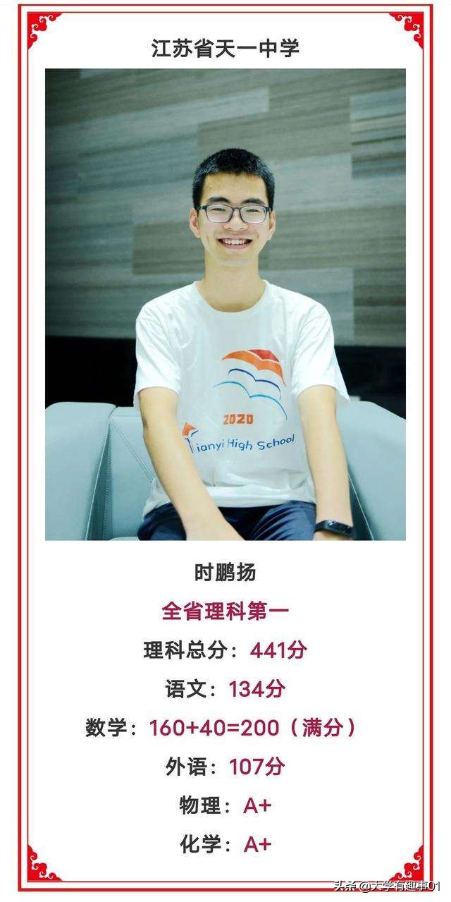 他441分夺今年江苏理科状元，却狂言骂苏大是垃圾，网友：素质低