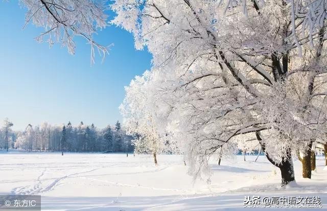 描写冬天下雪的优美段落