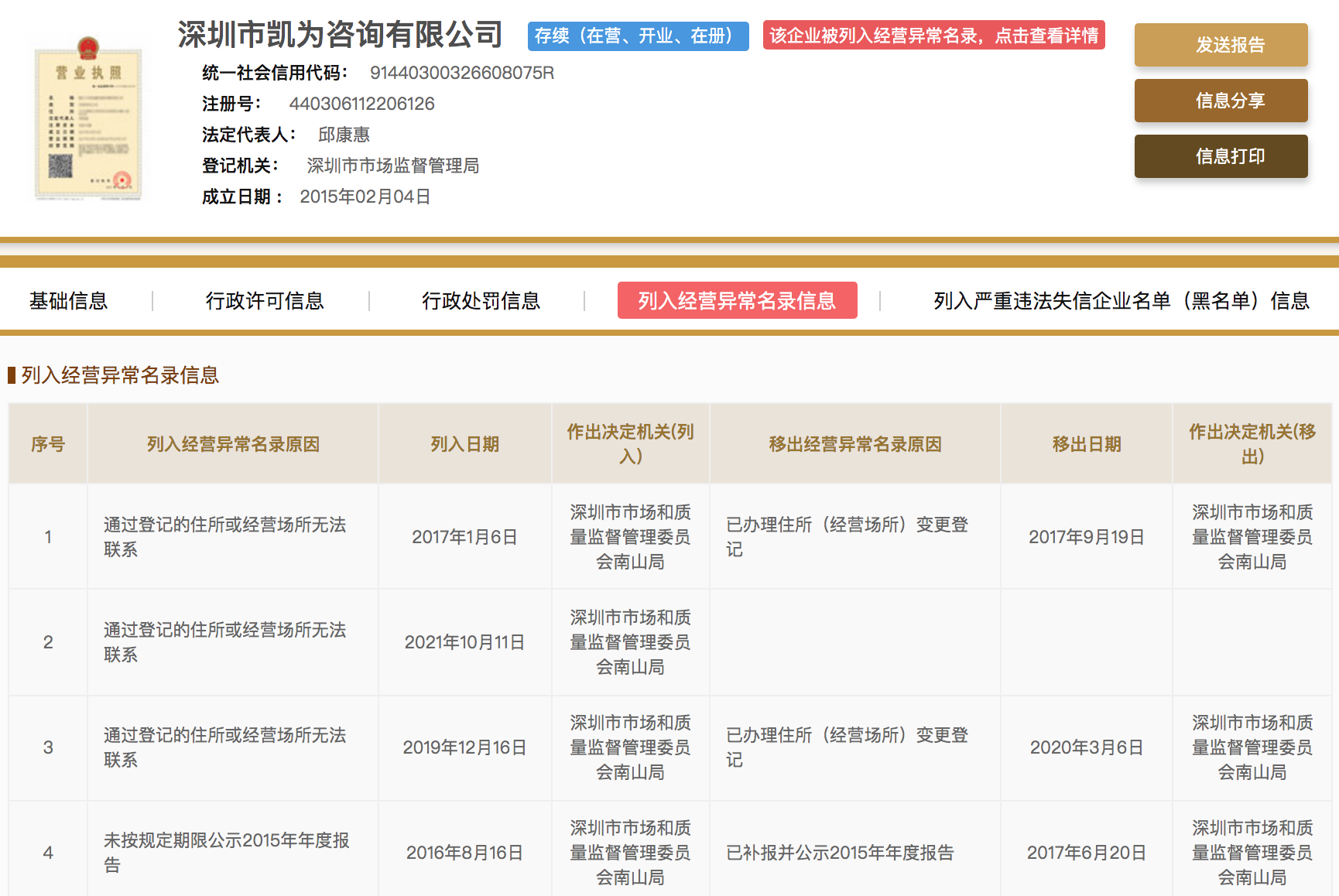 职问母公司再被列入经营异常名录，前不久曾宣布获得2000万元融资