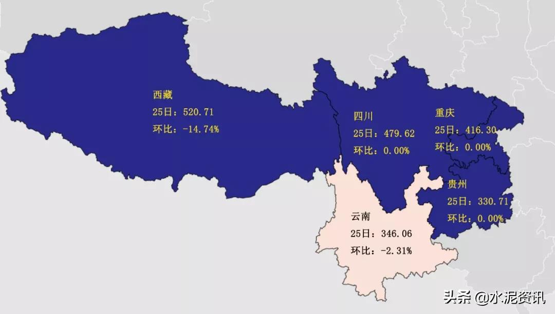 累计下调90-100元/吨，预计水泥行情仍偏弱运行