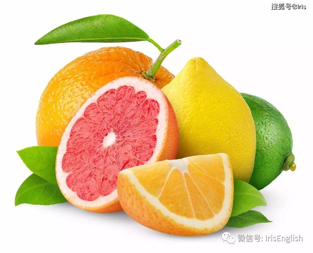 这些水果类的英语你知道怎么说么？