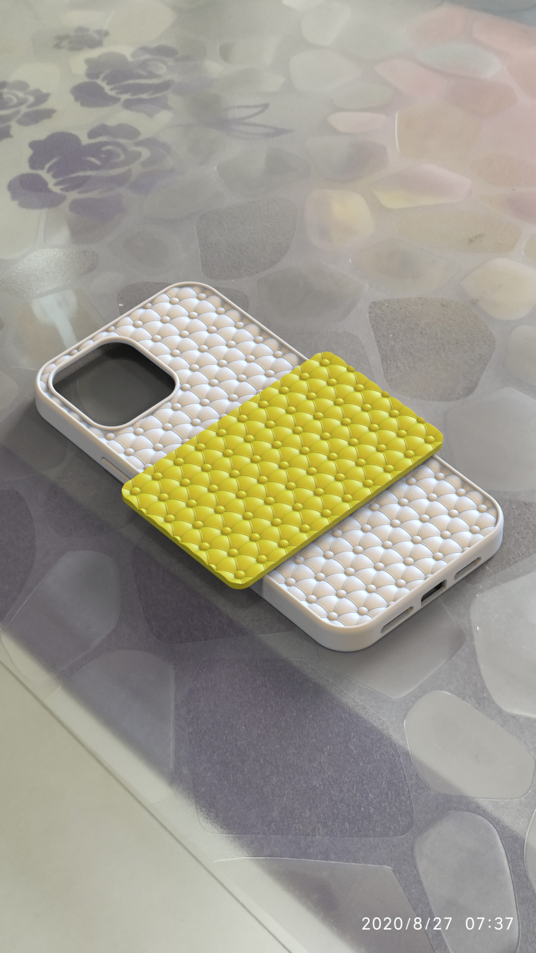 用SolidWorks画的iPhone 13 手机外壳纹理图案
