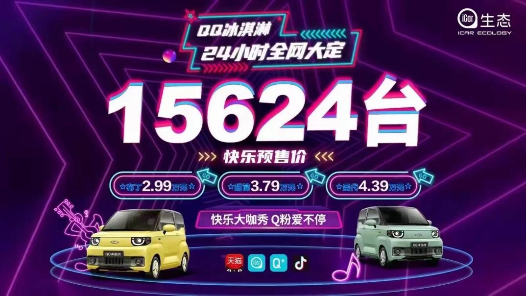 大定即爆款——奇瑞QQ冰淇淋多城直播“玩转”汽车营销