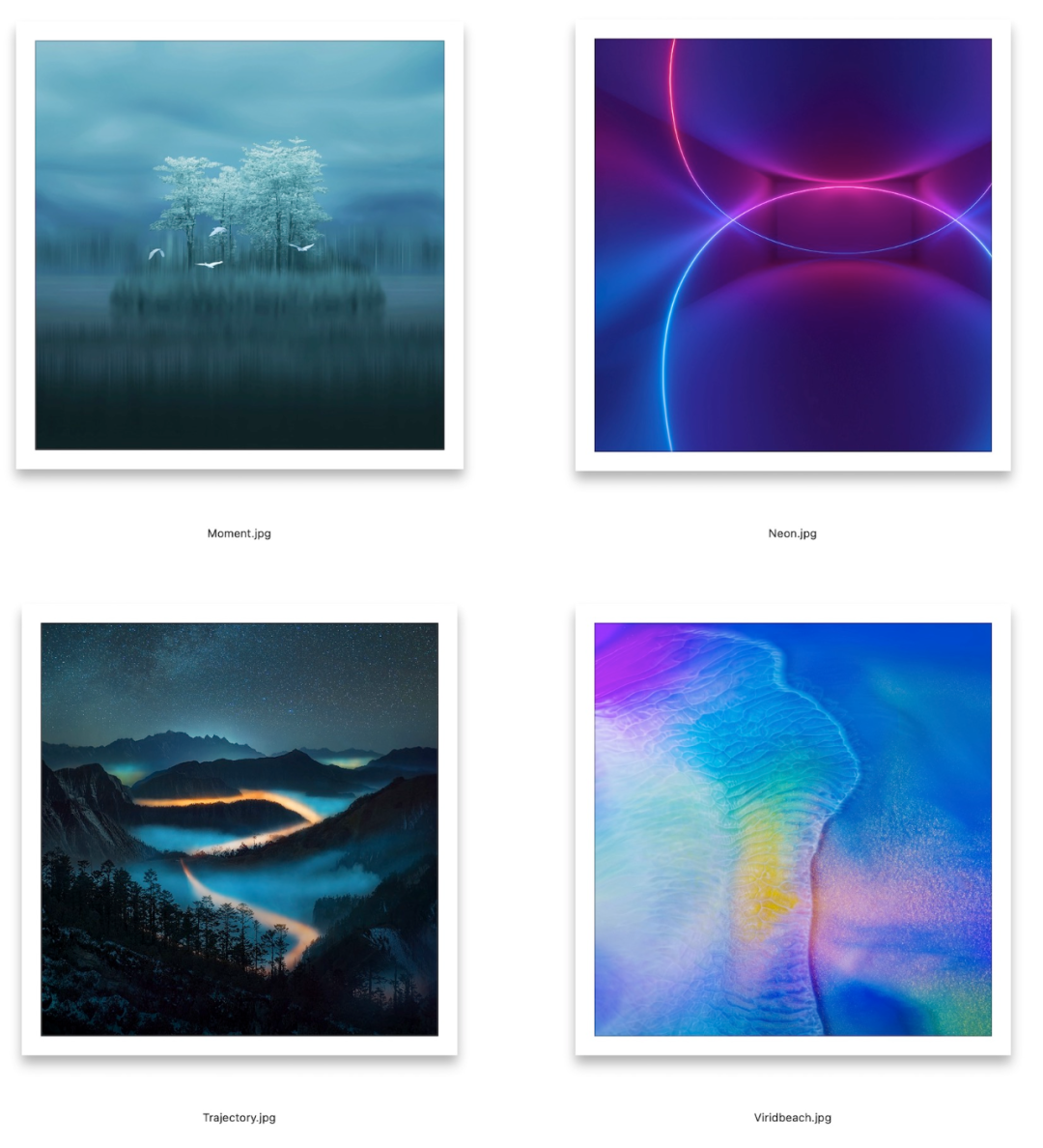 华为手机壁纸 mate 20系列内置原生壁纸