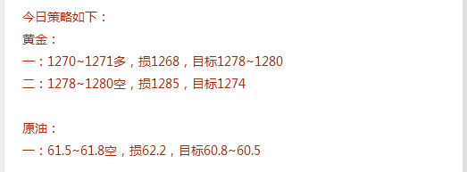 ﻿5月24日黄金、原油、指数策略分享