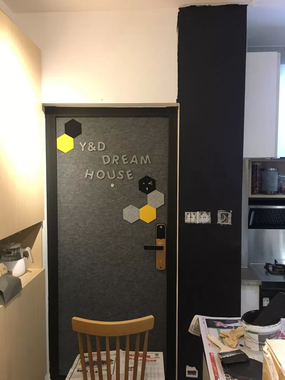 黑板墙材质实物对比