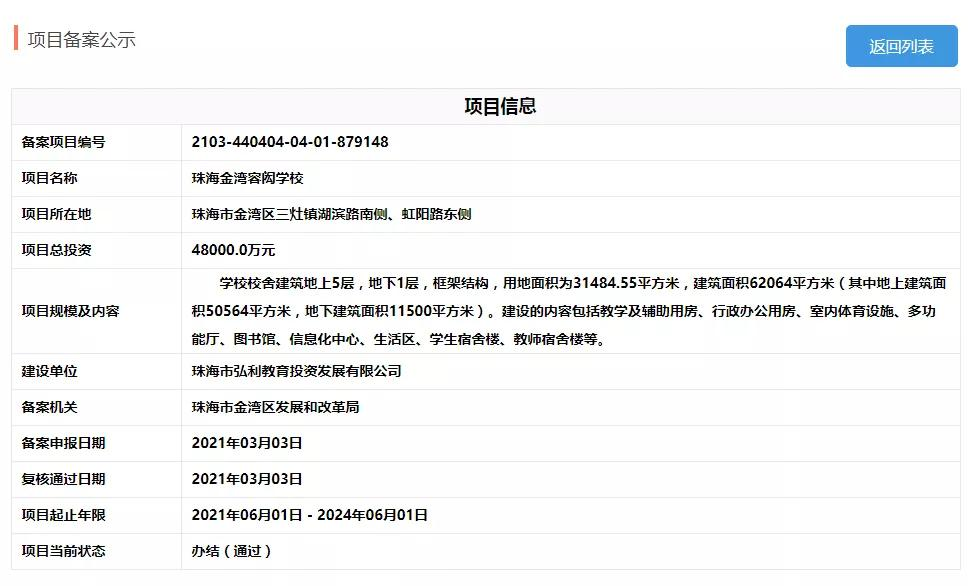 重磅！珠海金湾容闳学校要来啦，位置在这里