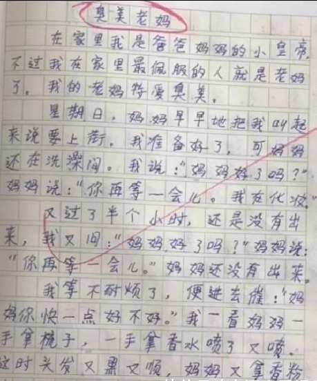爱臭美的小女生，天天照镜子，梳头涂粉，自拍不停，真是可爱又逗趣。