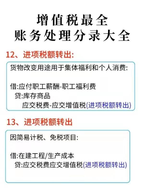 老会计整理：增值税会计分录汇总大全，做账都离不开它，太实用了