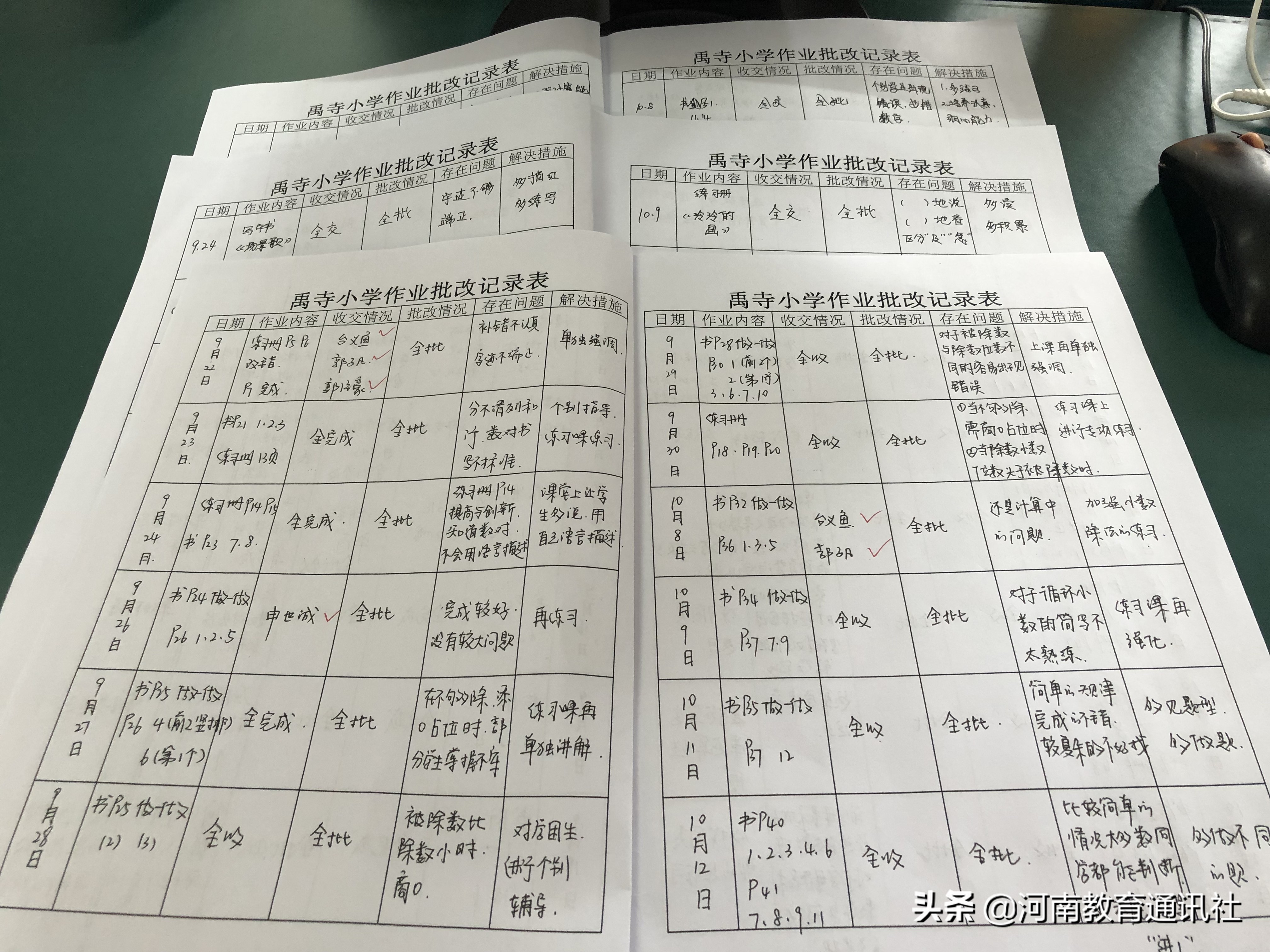 孟州市禹寺小學(xué)舉行作業(yè)批改評(píng)比活動(dòng)(圖3) 孟州市禹寺小學(xué)舉行作業(yè)批改評(píng)比活動(dòng)(圖3)